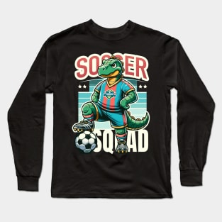 Soccer Squad – Football Dinosaurs Dinos United Team Boys Long Sleeve T-Shirt